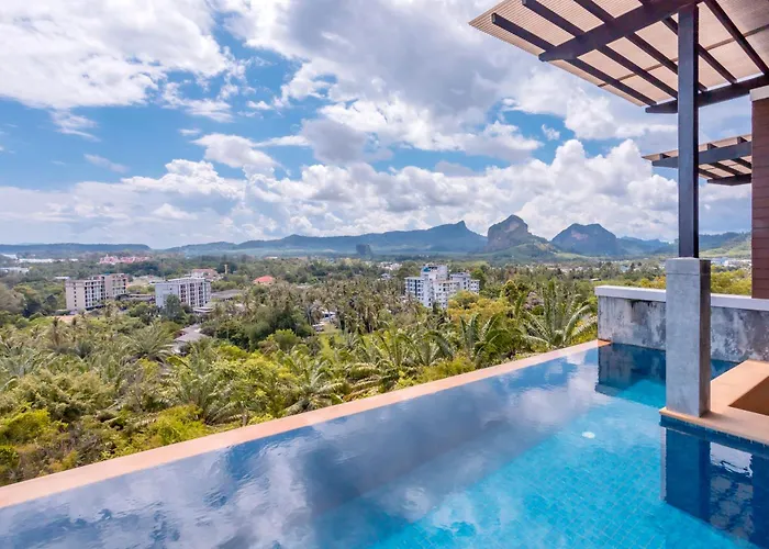 Sea & Mountain View Private Pool Villa At Aonang Beach